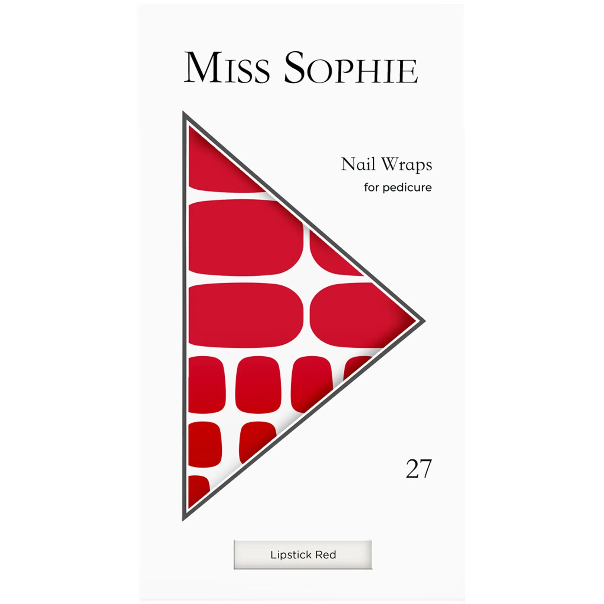 Miss Sophie Lipstick Red Pedicure Nagelfolie