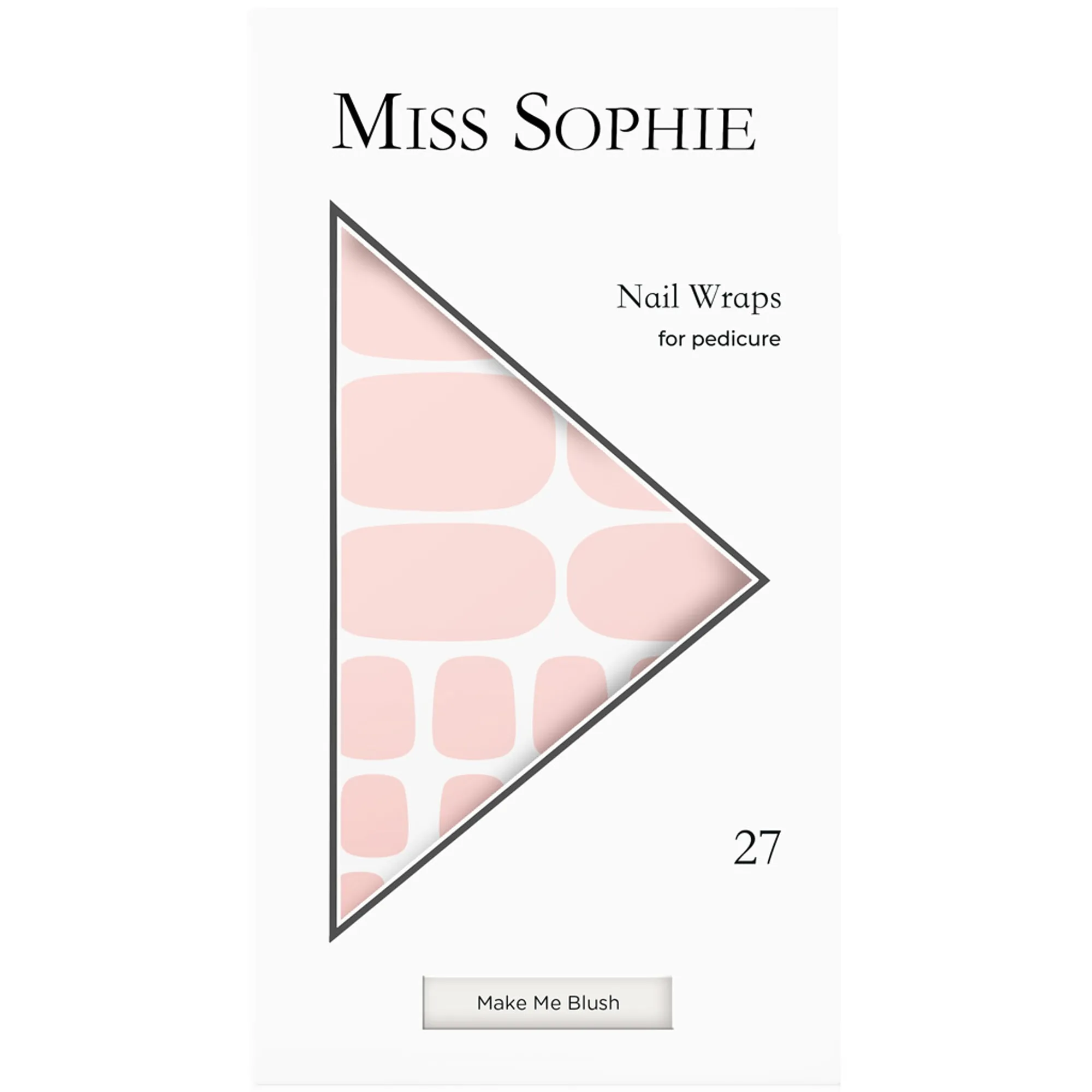 Miss Sophie Make Me Blush Pedicure Nagelfolie