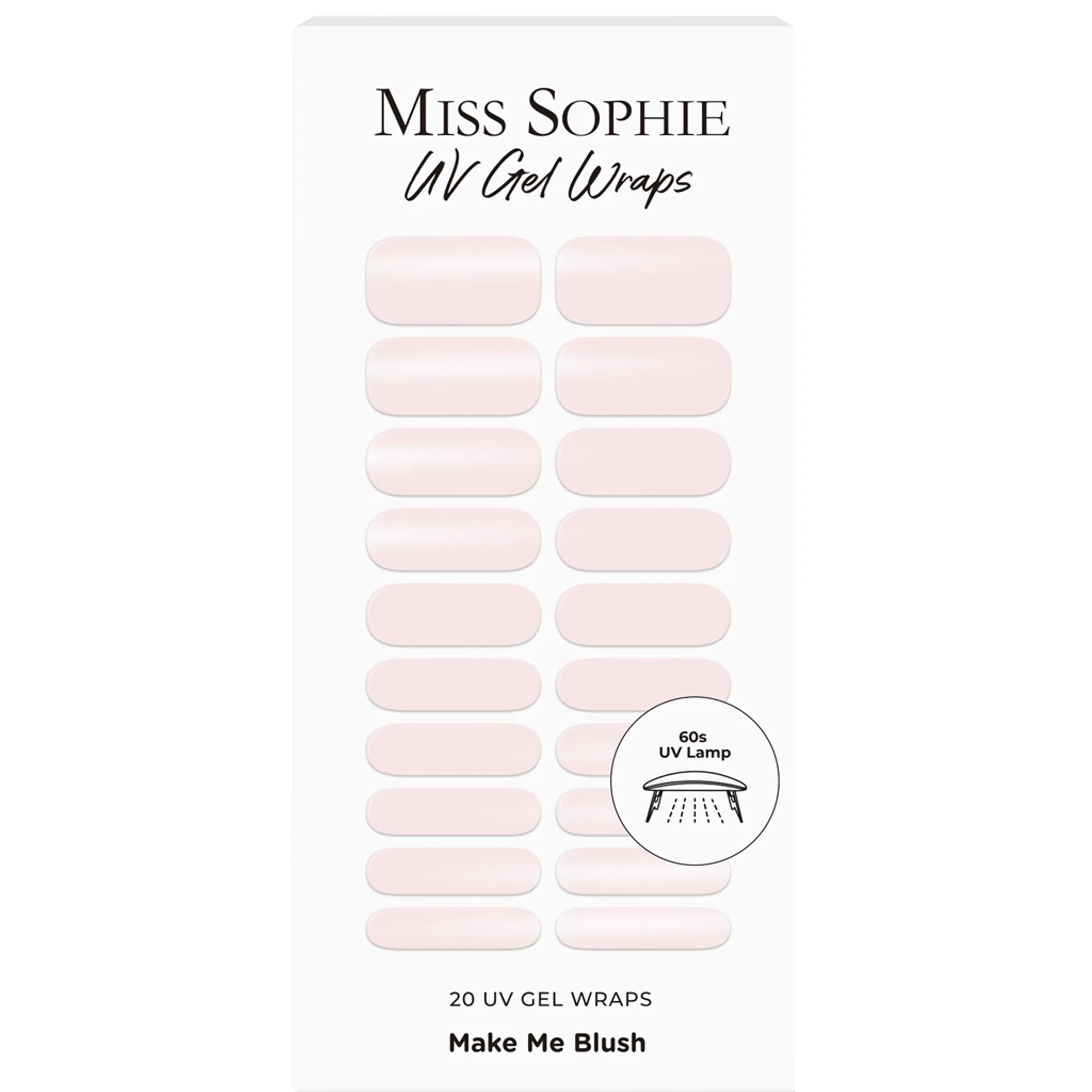 Miss Sophie UV Gel Wraps Make Me Blush Nagelfolie