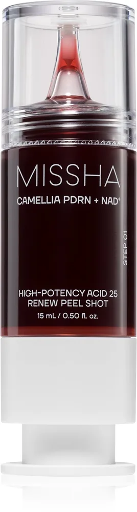 Missha Camellia PDRN NAD+ Renew Peel Shot Peeling-Serum für klare und glatte Haut 15 ml