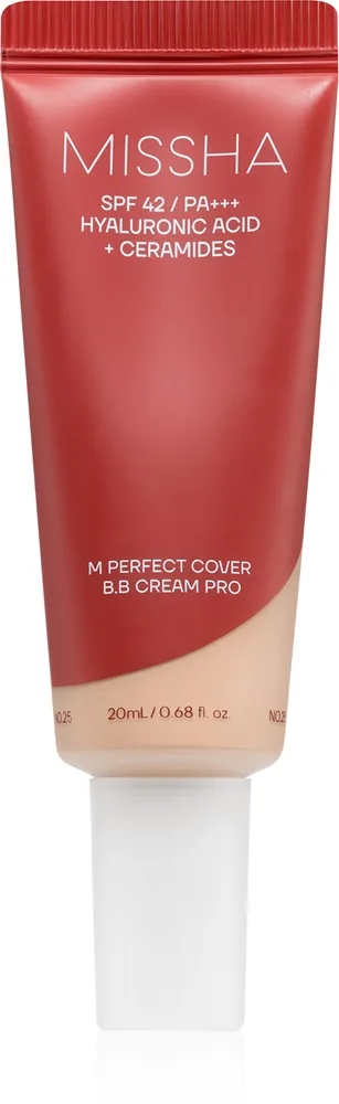 Missha M Perfect Cover BB Cream Pro feuchtigkeitsspendende BB Creme hoher UV-Schutz Farbton #19 20 ml