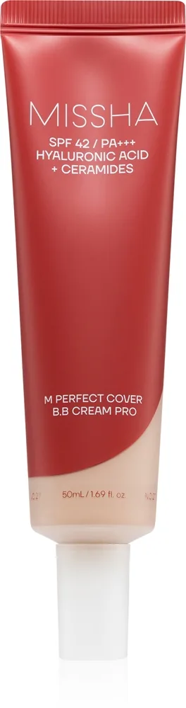 Missha M Perfect Cover BB Cream Pro feuchtigkeitsspendende BB Creme hoher UV-Schutz Farbton #19 50 ml