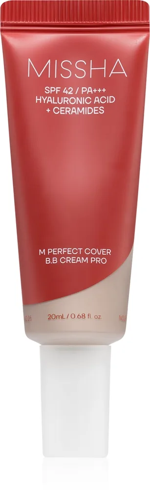 Missha M Perfect Cover BB Cream Pro feuchtigkeitsspendende BB Creme hoher UV-Schutz Farbton #21 20 ml