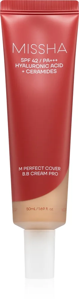 Missha M Perfect Cover BB Cream Pro feuchtigkeitsspendende BB Creme hoher UV-Schutz Farbton #25 50 ml