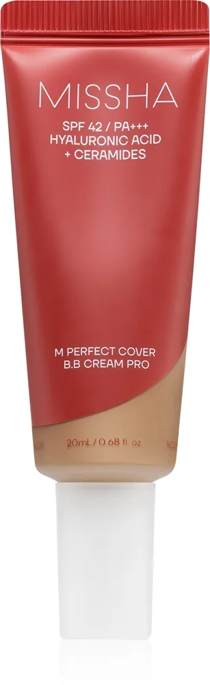 Missha M Perfect Cover BB Cream Pro feuchtigkeitsspendende BB Creme hoher UV-Schutz Farbton #33 20 ml
