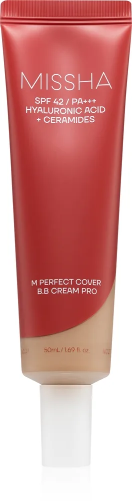 Missha M Perfect Cover BB Cream Pro feuchtigkeitsspendende BB Creme hoher UV-Schutz Farbton #33 50 ml