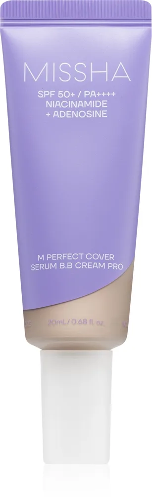 Missha M Perfect Cover Serum BB Cream Pro BB kräm för jämn hudton för perfektion SPF 50+ Skugga #21 20 ml