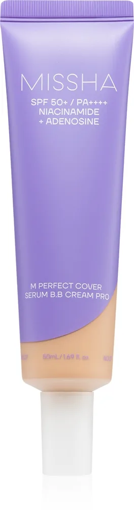 Missha M Perfect Cover Serum BB Cream Pro BB Creme für ein makelloses und gleichmäßiges Aussehen der Haut SPF 50+ Farbton #27 50 ml