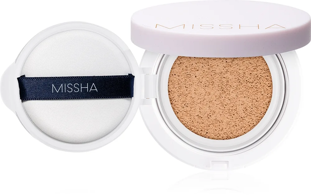 Missha Magic Cushion Cover Lasting Långvarig foundationkudde SPF 50+ Skugga #21 Natural Light Beige 15 g