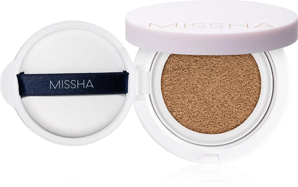 Missha Magic Cushion Cover Lasting Långvarig foundationkudde SPF 50+ Skugga #25 Warm Beige 15 g