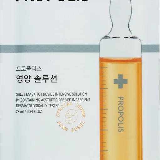 Missha Mascure Propolis närande arkmask för ansiktet för känslig och irriterad hud 28 ml