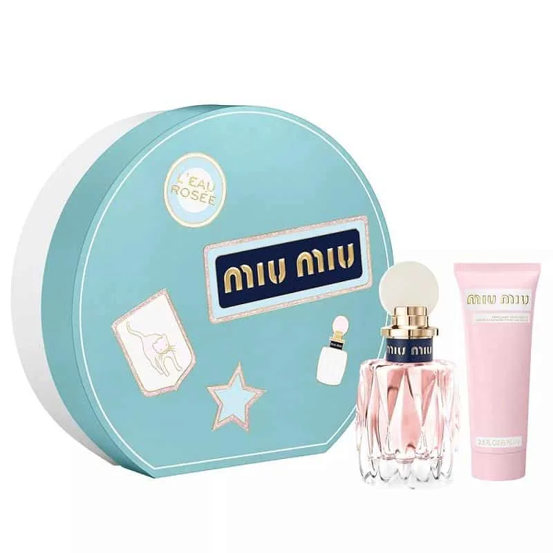 Giftset Miu Miu L'eau Rosee Edt 100ml + Hand Cream 75ml