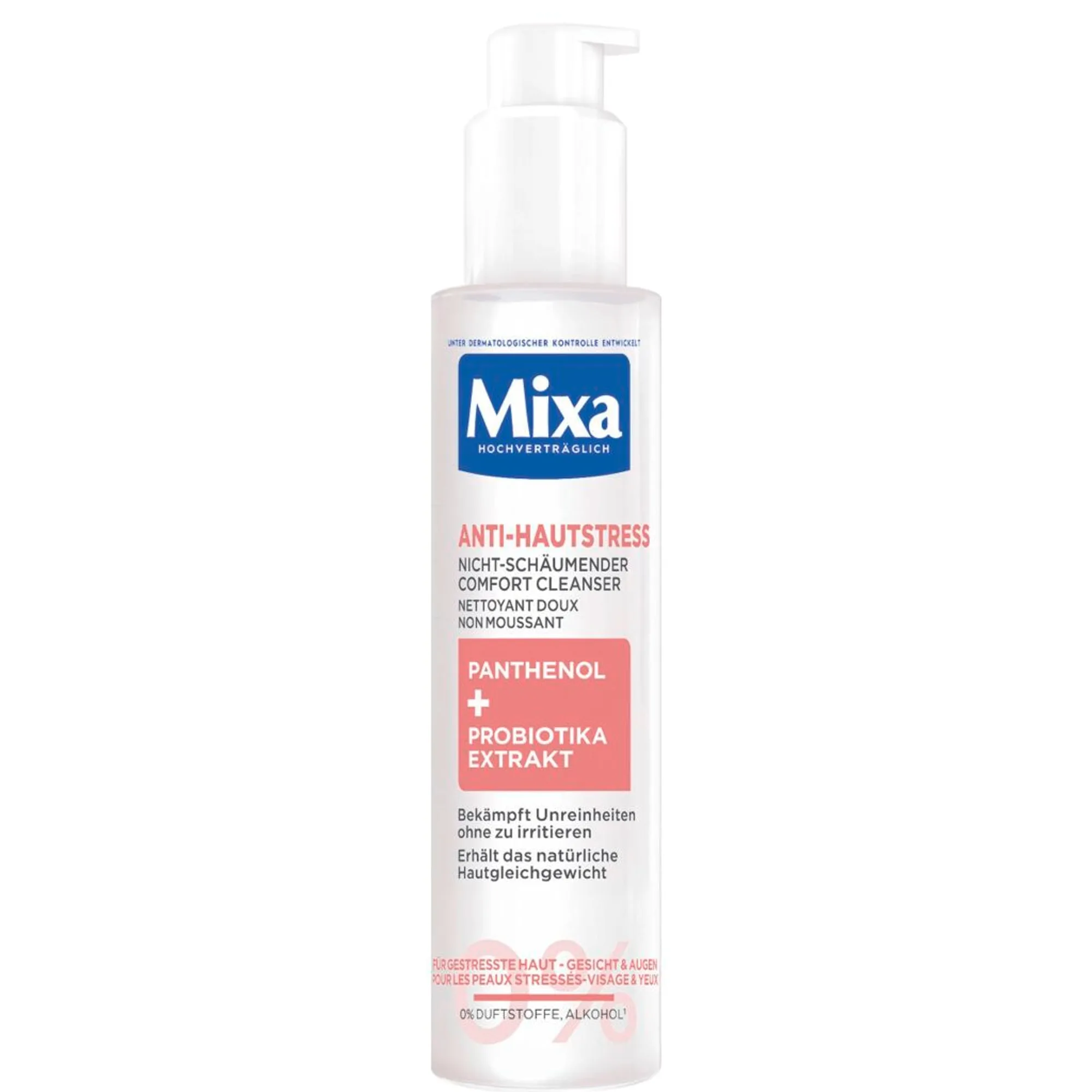 Mixa Anti-hudstress pantenol + probiotika extrakt Rengöringsskum