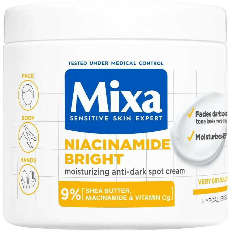 Mixa Niacinamide Bright Moisturizing Anti-Dark Spot Cream 400 ml