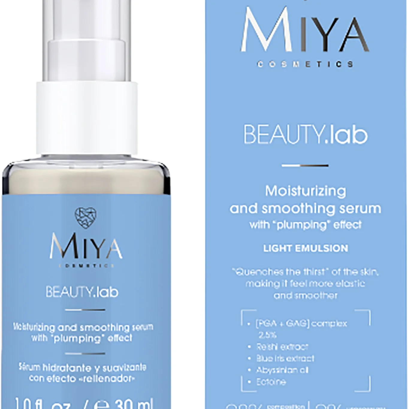 Miya BEAUTY.lab Moisturizing And Smoothing Serum Plumping Effect 30 ml