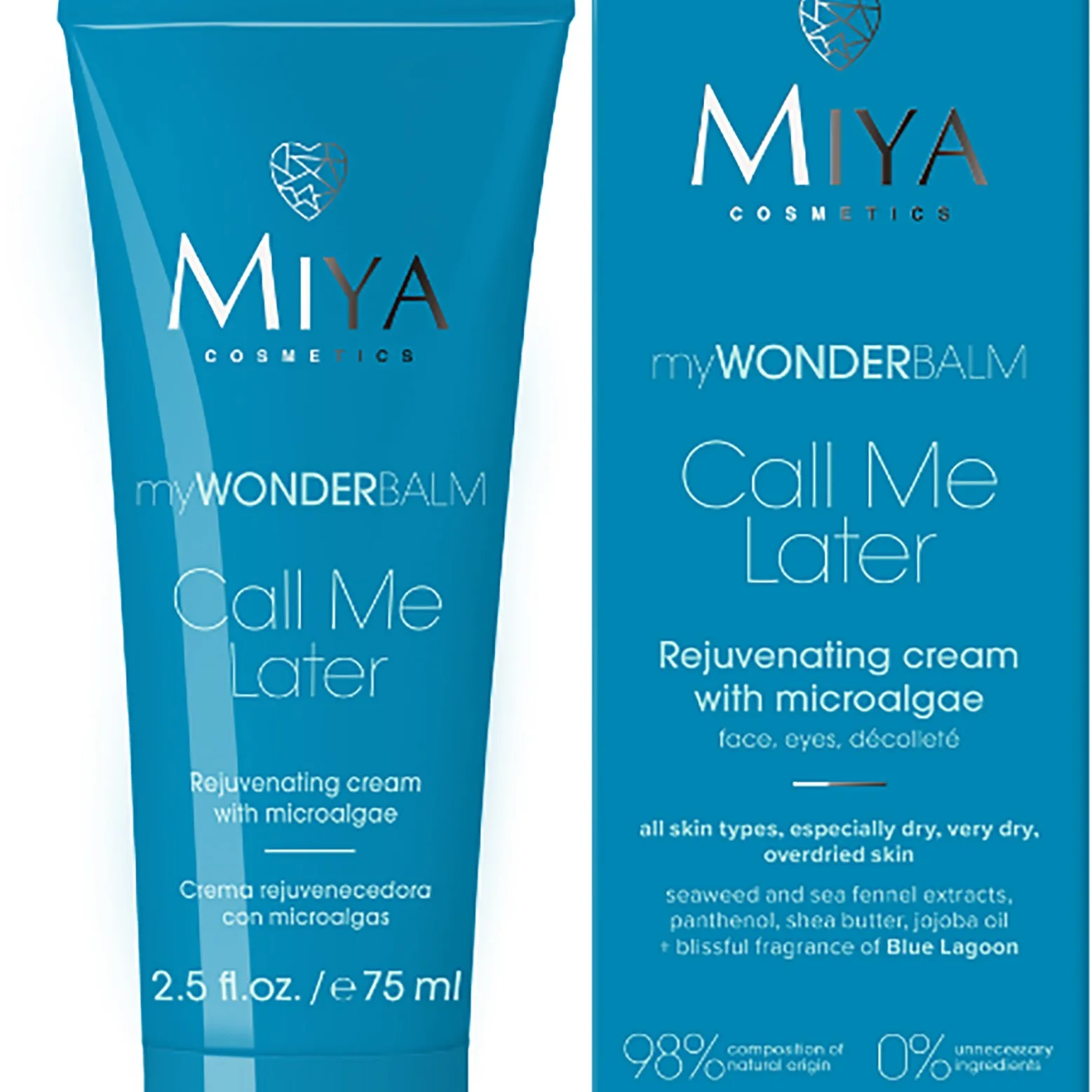 Miya myWONDERBALM Call Me Later Rejuvenating Cream Microalgae 75 ml