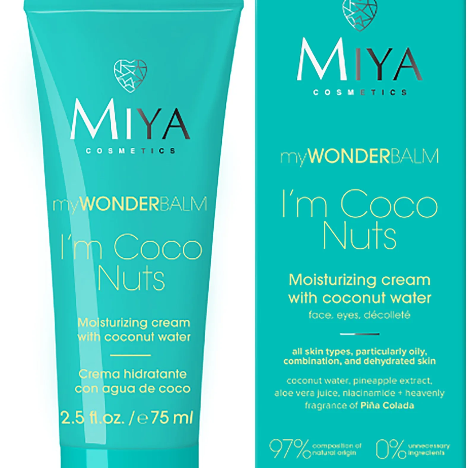Miya myWONDERBALM I'm Coco Nuts Moisturizing Cream Coconut Water 75 ml