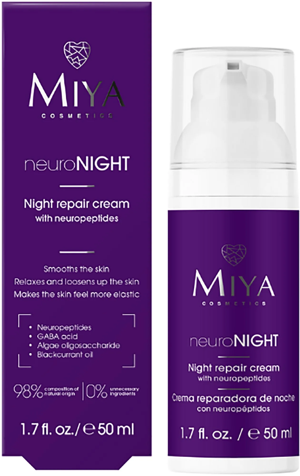 Miya Neuronight Night Repair Cream Neuropeptides 50 ml