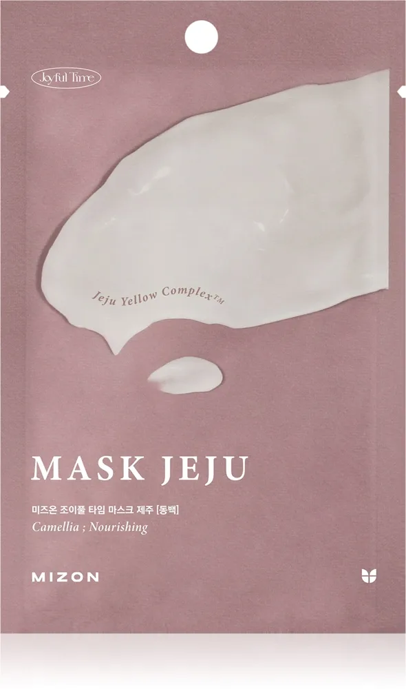 Mizon Joyful Time Jeju Camellia ravitseva kangasnaamio antioksidanttinen vaikutus 23 g
