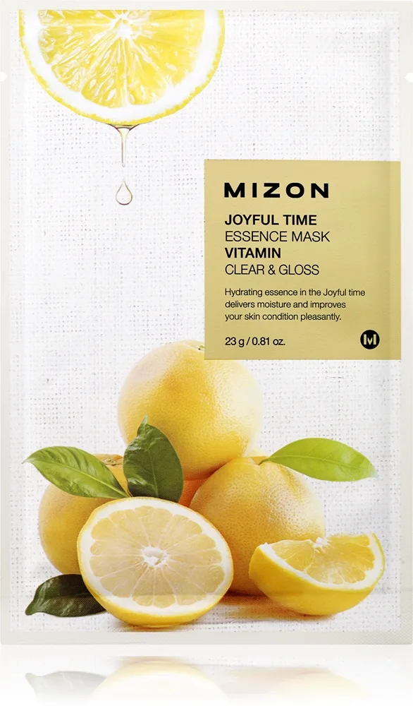 Mizon Joyful Time Vitamin Opfriskende og rensende sheetmaske 23 g