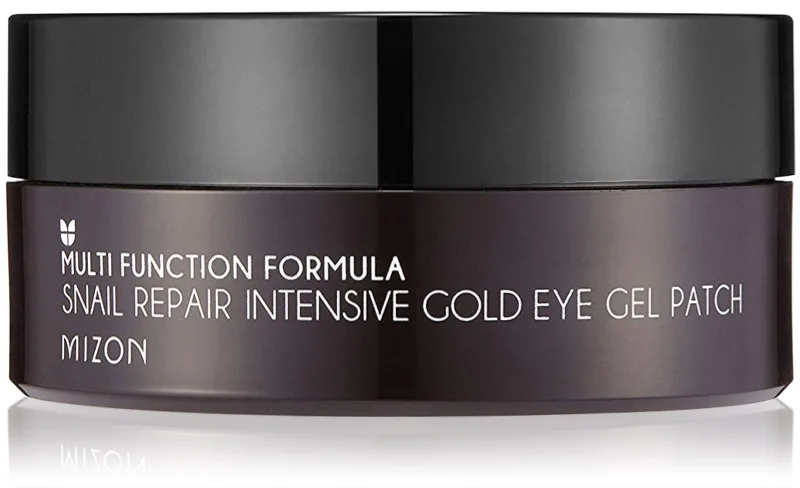Mizon Multi Function Formula Snail Øjenmaske mod mørke rande og hævelser med guld 60 x 1,4 g