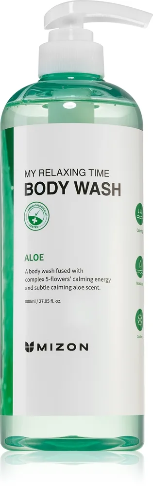 Mizon My Relaxing Time Aloe kosteuttava suihkugeeli rauhoittava vaikutus 800 ml