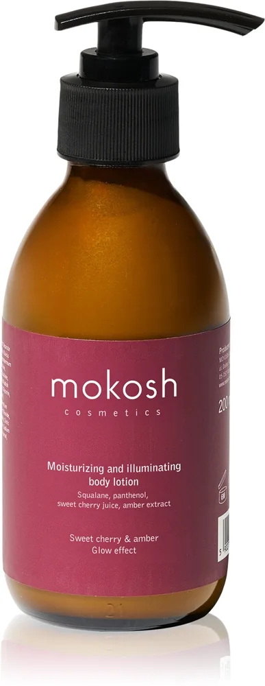 Mokosh Sweet Cherry & Amber kirkastava vartalomaito kosteuttava vaikutus 200 ml