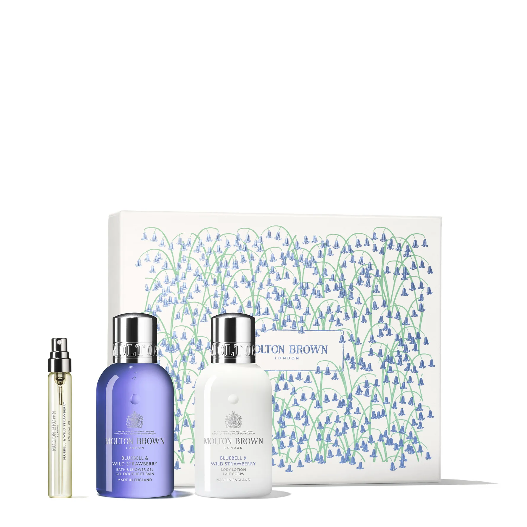 Molton Brown Bluebell & Wild Strawberry Travel Gift Set 207,5 ml