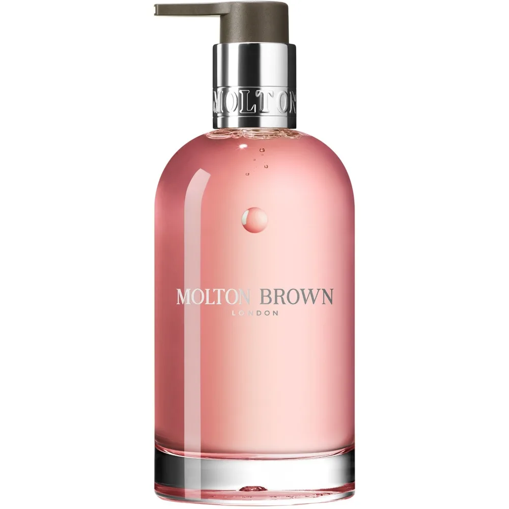Molton Brown Delicious Rhubarb & Rose Fine Liquid Hand Wash Glass Bottle 200 ml