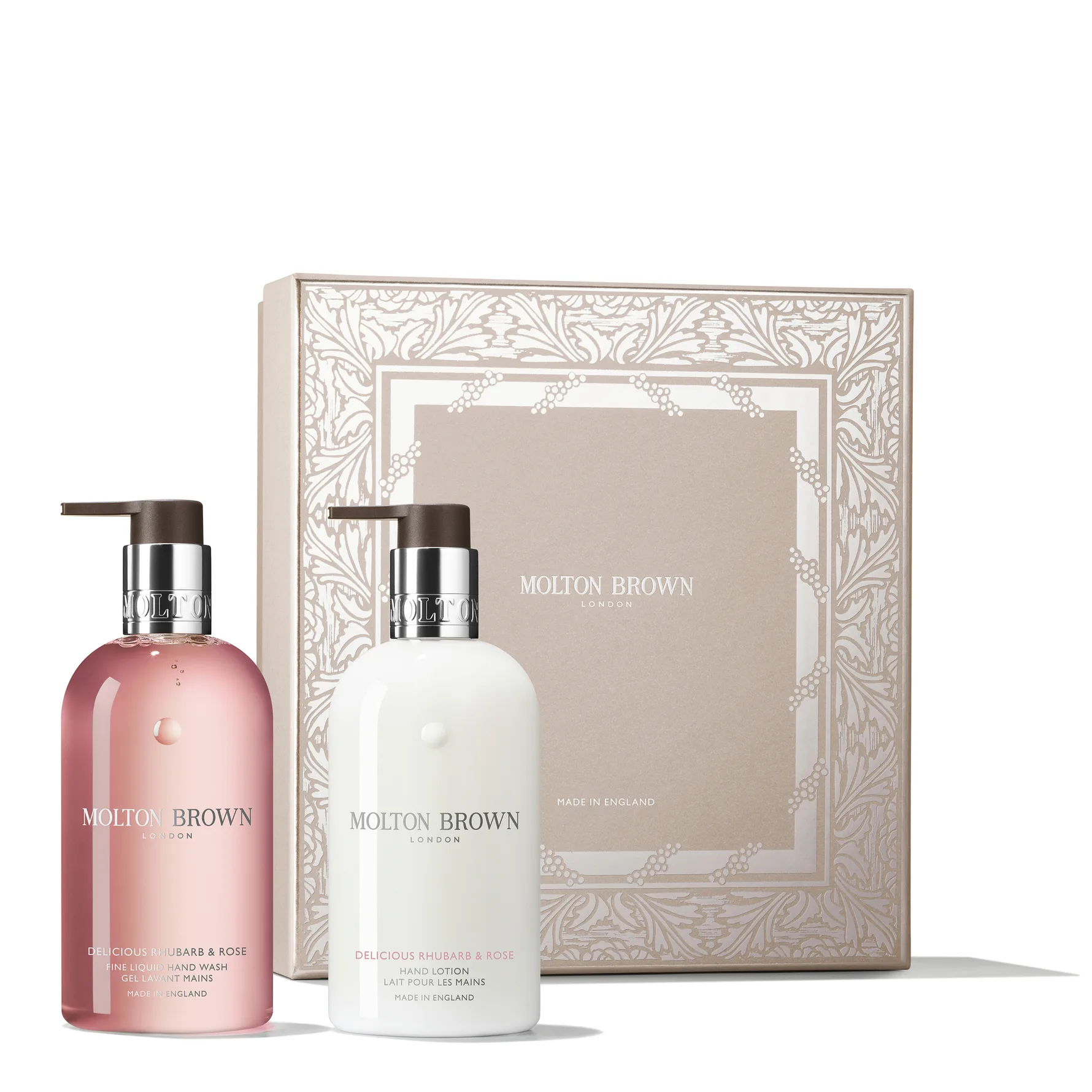 Delicious Rhubarb & Rose Hand Care Collection Gift Box