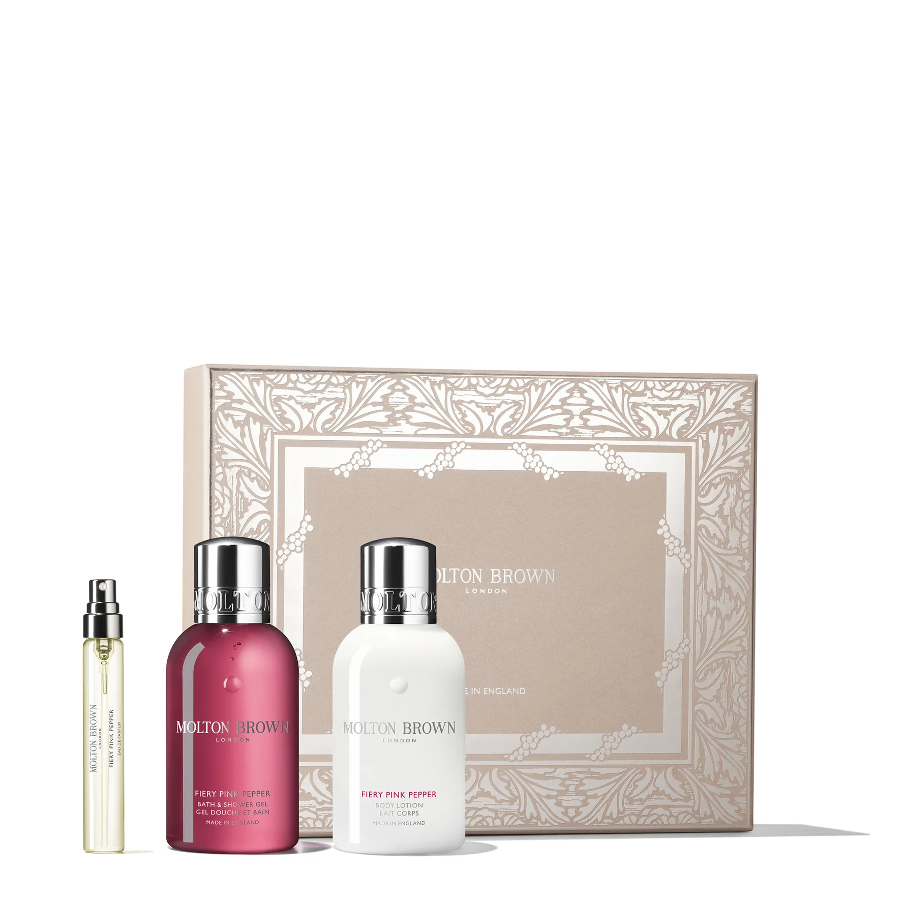 Fiery Pink Pepper Travel Lotion & Bath Gift Box