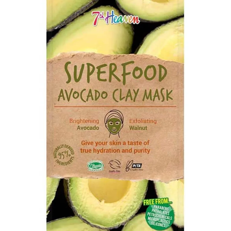 7th Heaven Superfood Avocado Clay Mask 10 g 1 stk.