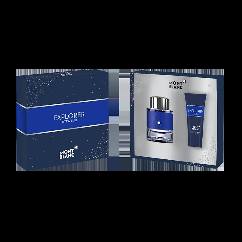 Mont Blanc Explorer Ultra Blue + Showergel (1 sæt)