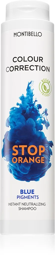 Montibello Colour Correction Stop Orange shampoo valkaistuille ja vaaleille hiuksille messinkisiä sävyjä neutralisoiva 300 ml