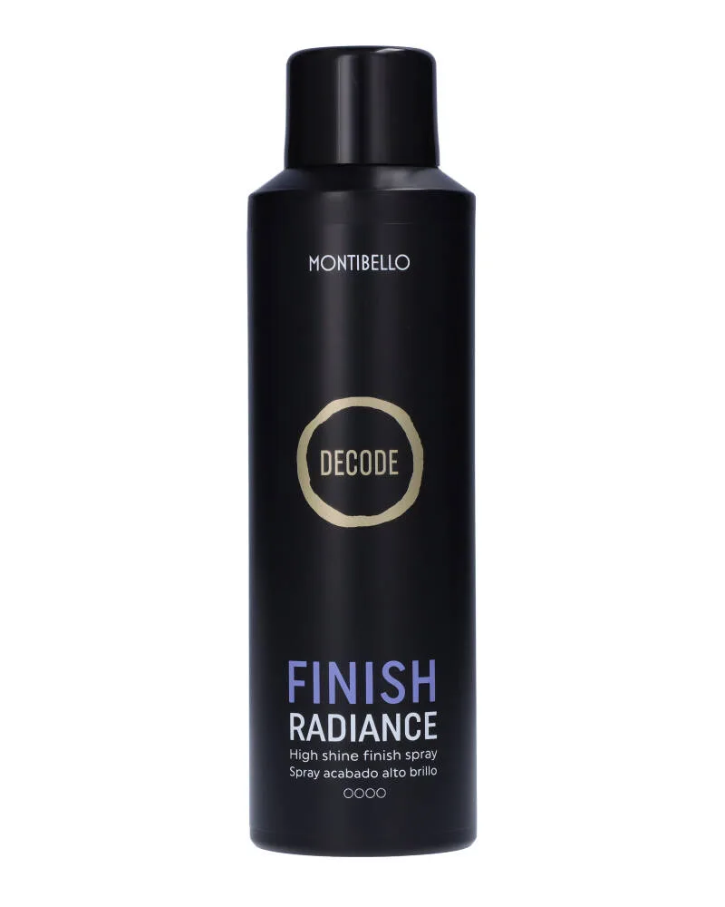 Montibello Decode Finish Radiance Spray nopeasti kuivuva hiussuihke kiiltoa lisäävä 200 ml