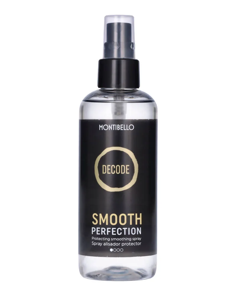 Montibello Decode Smooth Perfection Spray lämpösuojasuihke, sopii käytettäväksi yhdessä suoristusrautojen ja kihartimien kanssa 200 ml
