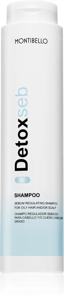 Montibello DetoxSeb Sebum Regulating Shampoo normalisoiva shampoo rasvoittuvalle ja ärtyneelle päänahalle 300 ml