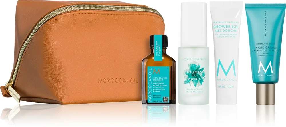 Moroccanoil Body Rese-set för kropp och hår (aqua) 4 st.