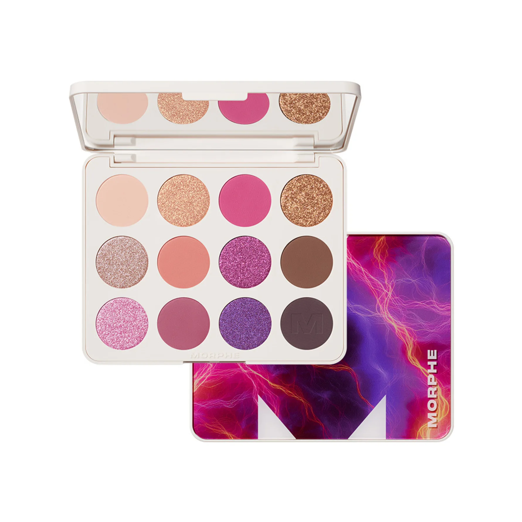 Morphe 12-Pan Eyeshadow Palette Electric Current Electric Current