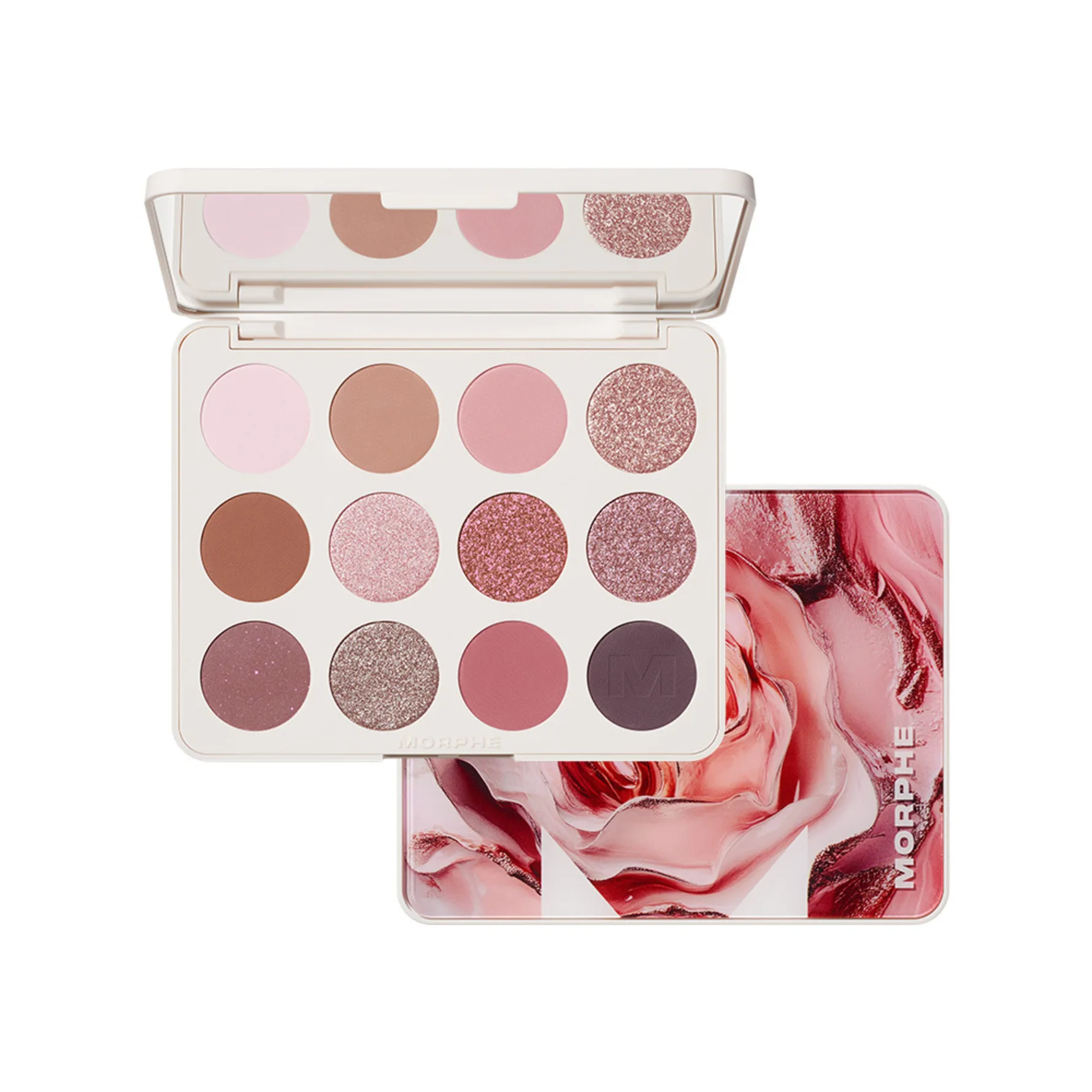 Morphe 12-Pan Eyeshadow Palette Rose Frequency Rose Frequency