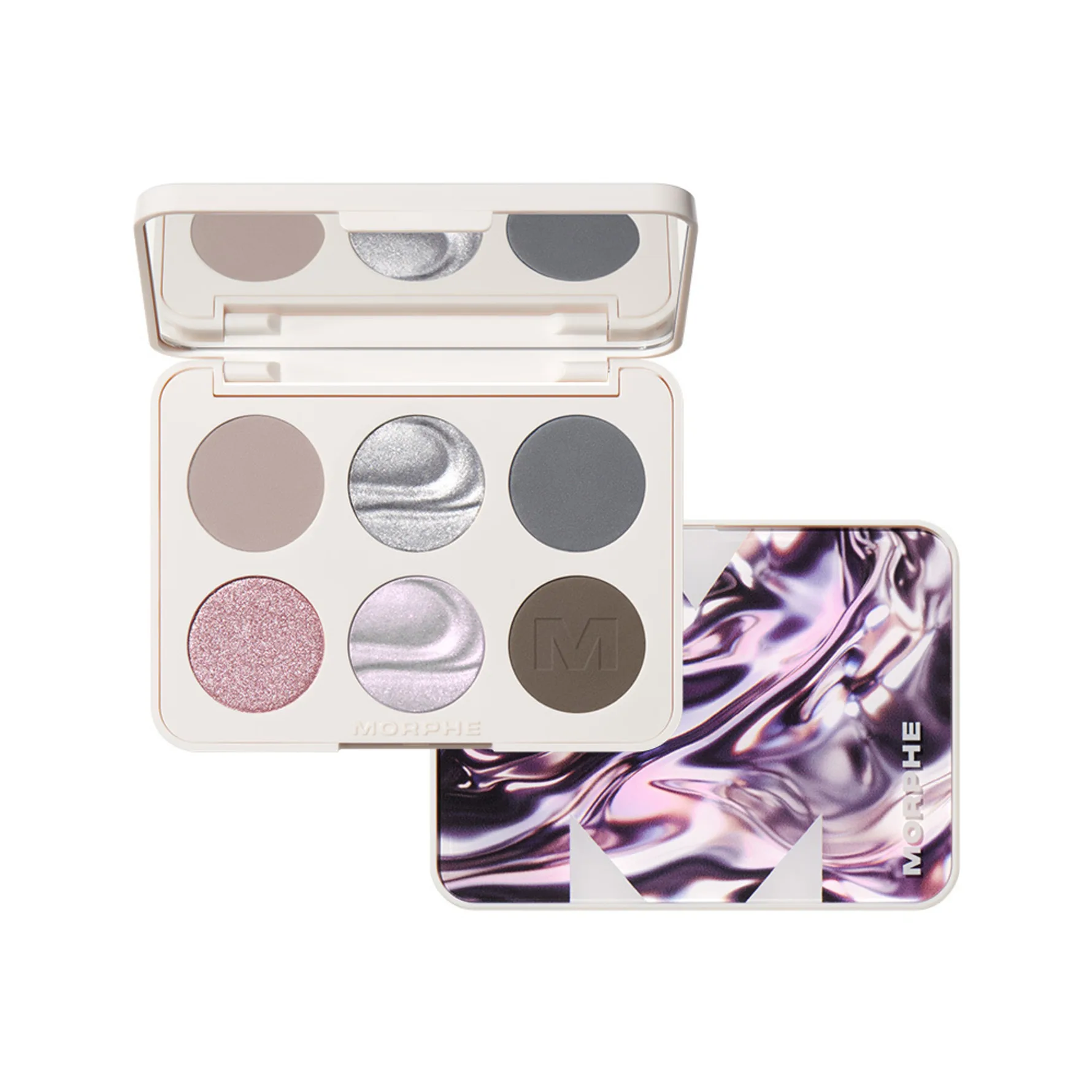 Morphe 6-Pan Eyeshadow Palette Cyber Chrome