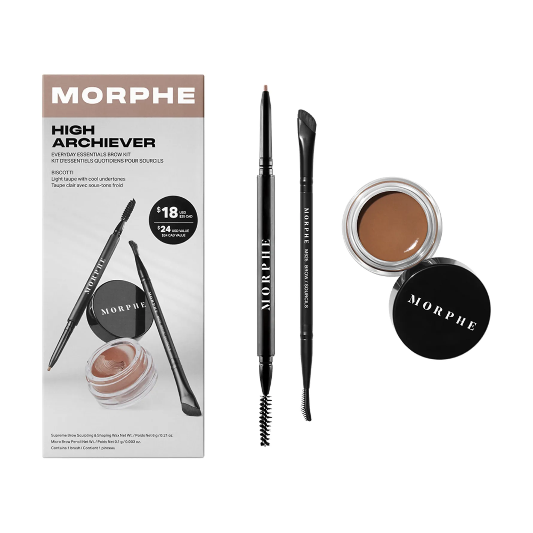 High Archiever Everyday Essentials Brow Kit Biscotti