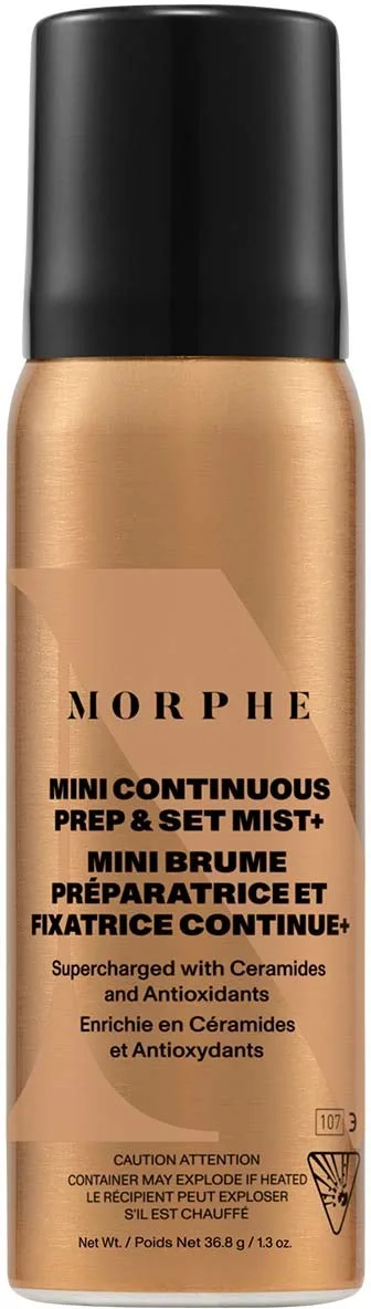 Morphe Mini Continuous Prep & Set Mist+ Supercharged With Antioxidants And Ceramides Mini
