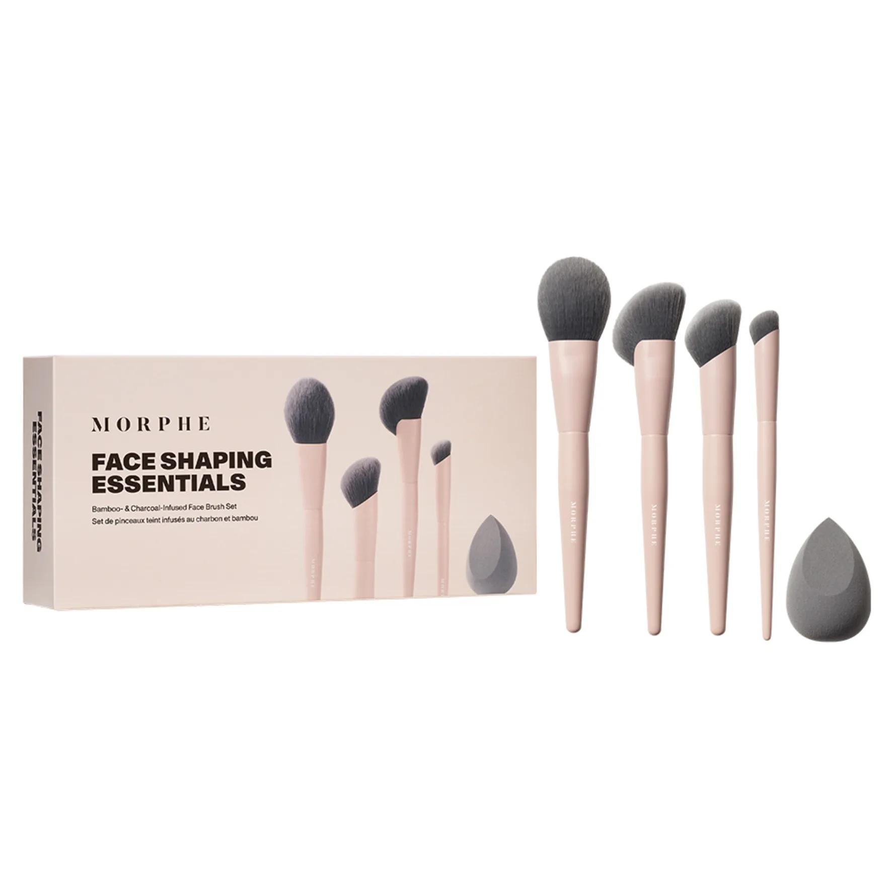 Shaping Essentials Bamboo & Charcoal Infused Face Brush Set