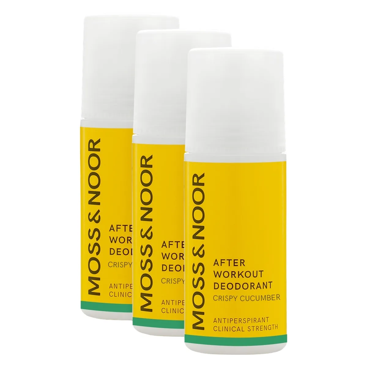 Moss & Noor After Workout Deodorant Crispy Cucumber 3-pack