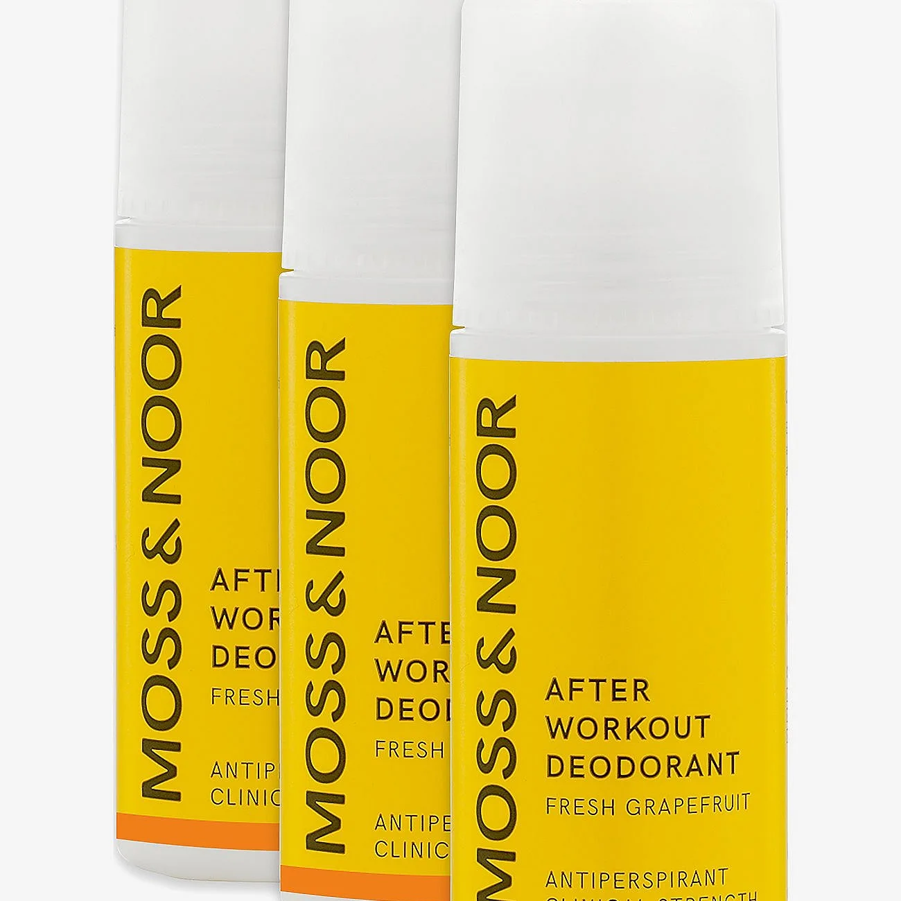 Moss & Noor After Workout Deodorant Fresh Grapefruit 3 pack - 180 ml