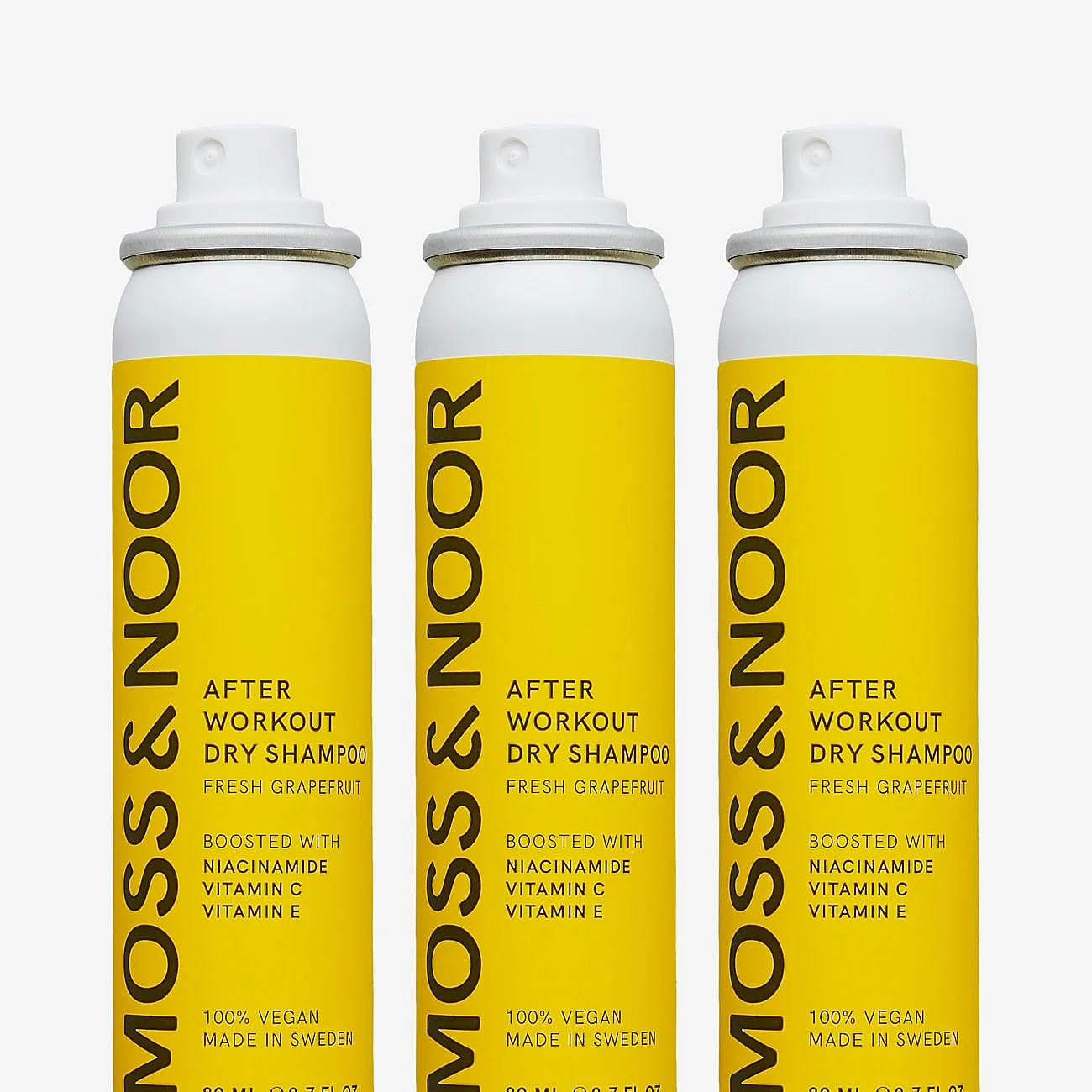 Moss & Noor After Workout Dry Shampoo Fresh Grapefruit 80 ml 3-pack