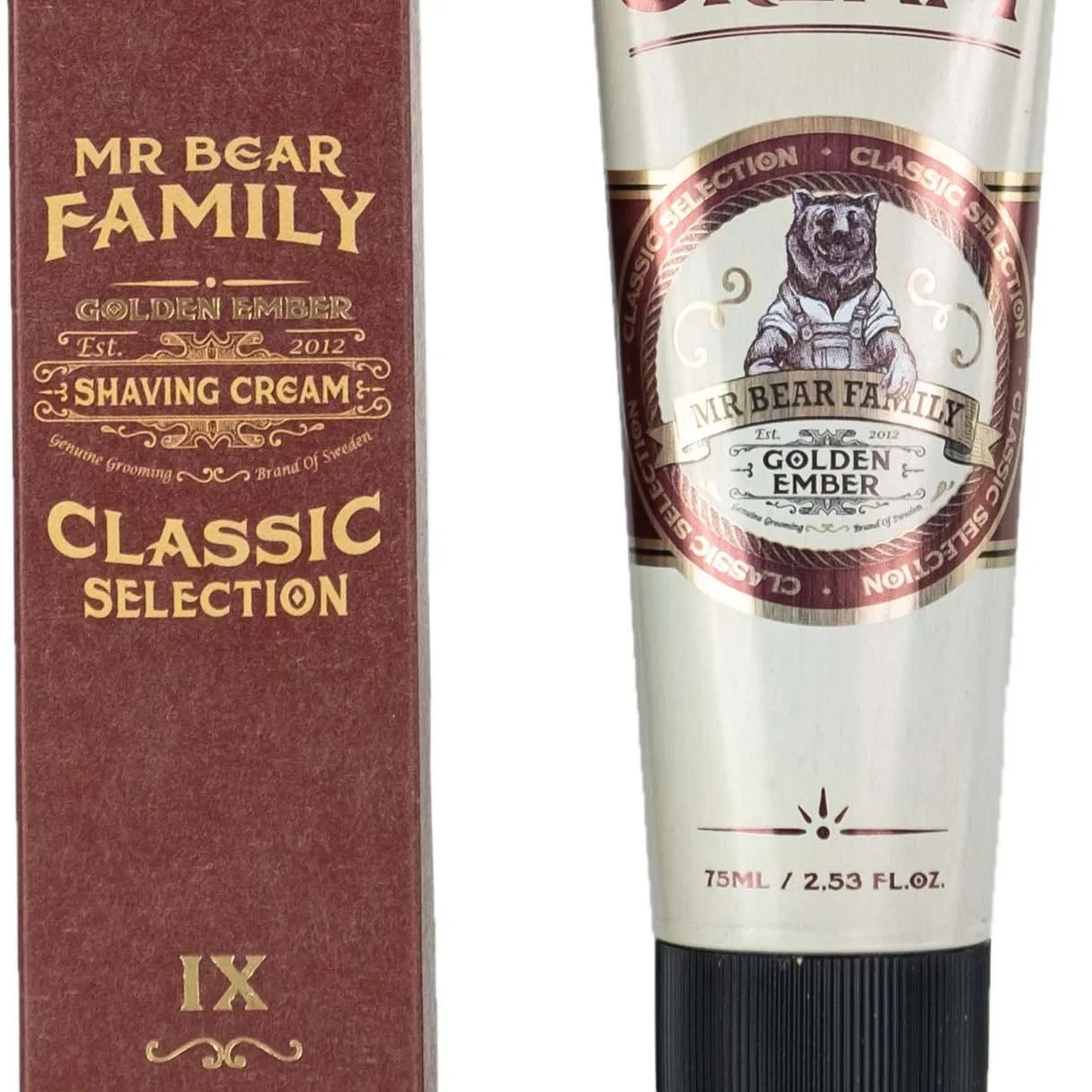 Mr Bear Family Golden Ember Shaving Cream 75 ml