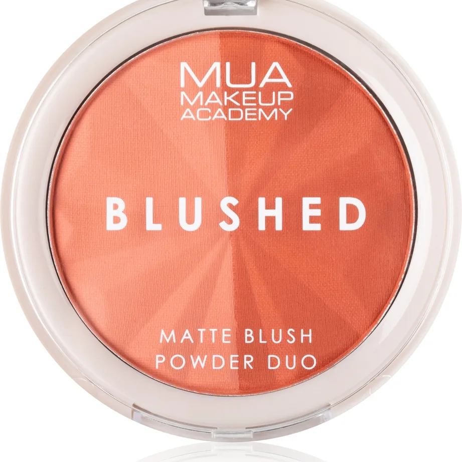 MUA Makeup Academy Blushed Powder Blusher Puderborste Skugga Peach Fizz 5 g