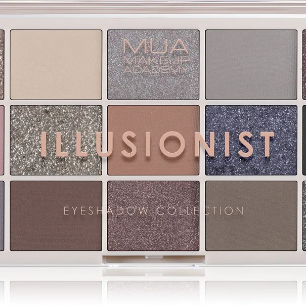 MUA Makeup Academy Eyeshadow Collection 15 Shade Palette Palett för ögonskugga Skugga Illusionist 12 g